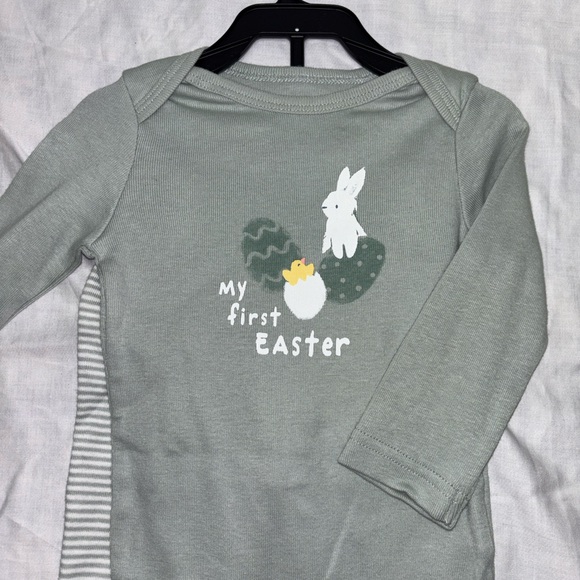 Carter's Other - Carter's Long Sleeve Easter Tee - Sage Green